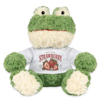 Impression vintage de l’étiquette fraise - Grenouille Torge MiniFeet® - blanc - Devant