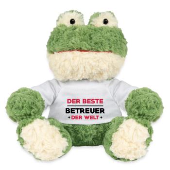 Betreuer Betreuerin Gruppenleiter Kind Gastgeber - MiniFeet® Frosch Torge - Weiß - Vorne
