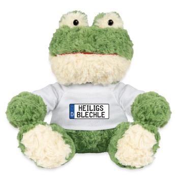 Heiligs Blechle | Typisch Schwäbisch - MiniFeet® Frosch Torge - Weiß - Vorne