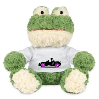 Woman Sports Car Convertible Car - MiniFeet® Frog Torge - white - Front