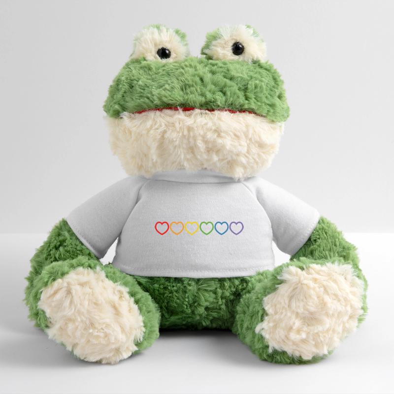 Rainbow Hearts outline MiniFeet® Frog Torge