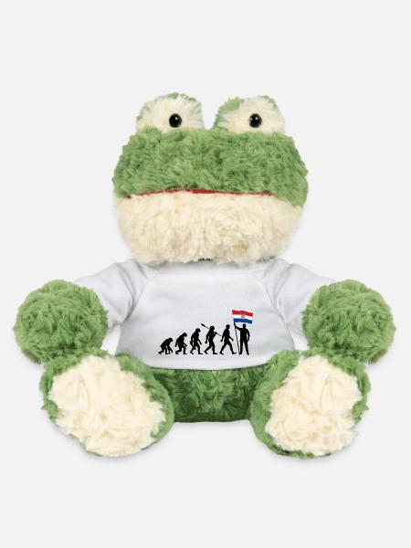 Kroatien - Evolution - Flagge - Nation - MiniFeet® Frosch Torge - Weiß