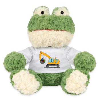 Bagger Kinder 7. Geburtstag - MiniFeet® Frosch Torge - Weiß - Vorne