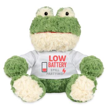 Batterie faible, toujours en train de faire la fête - Grenouille Torge MiniFeet® - blanc - Devant