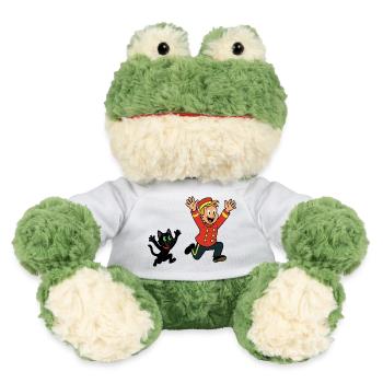 Franky und Meeko rennen glücklich - MiniFeet® Frosch Torge - Weiß - Vorne