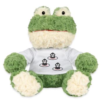 Trois singes des neiges japonais en onsen, rose - Grenouille Torge MiniFeet® - blanc - Devant