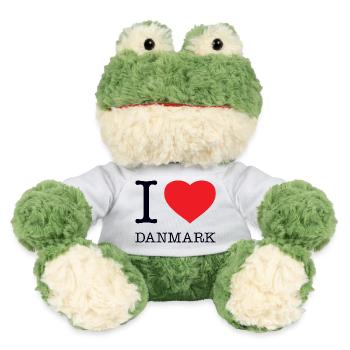 I LOVE DANMARK Dänemark - MiniFeet® Frosch Torge - Weiß - Vorne