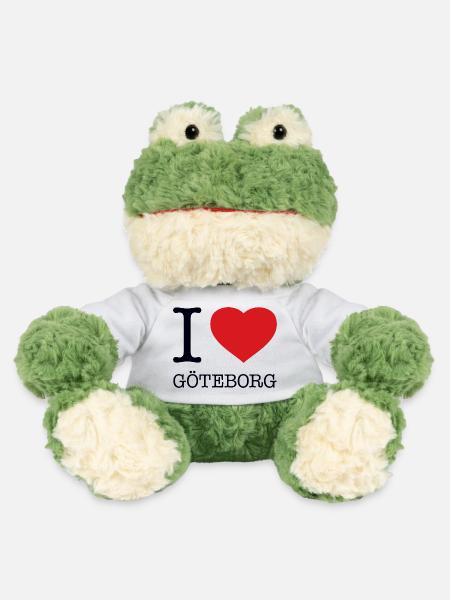 I LOVE GÖTEBORG - MiniFeet® Frosch Torge - Weiß