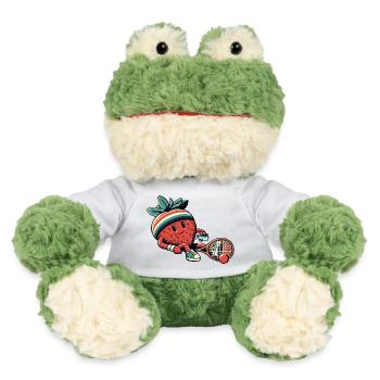 Erdbeere Beim Tennis Mit Retro Stirnband - MiniFeet® Frosch Torge - Weiß - Vorne