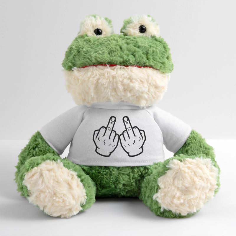 Hand Mittelfinger Frech MiniFeet® Frosch Torge