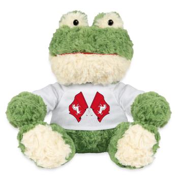 Deux drapeaux croisés Kent - Grenouille Torge MiniFeet® - blanc - Devant