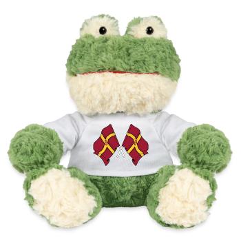Deux drapeaux franchis – Northamptonshire - Grenouille Torge MiniFeet® - blanc - Devant
