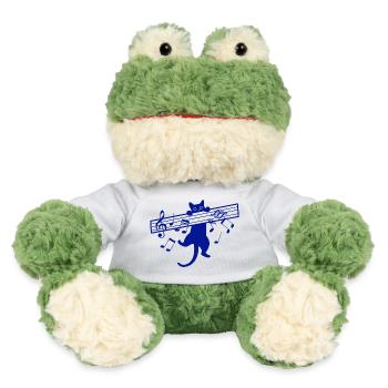 Cute Cat Music Musician Musical Instrument - MiniFeet® Frog Torge - white - Front