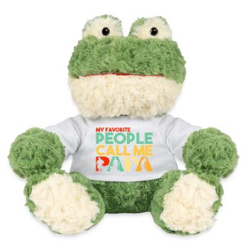 Meine Lieblingsleute nennen mich Papa Hausmeister - MiniFeet® Frosch Torge - Weiß - Vorne