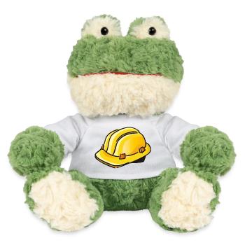 yellow construction helmet | hard hat - MiniFeet® Frog Torge - white - Front