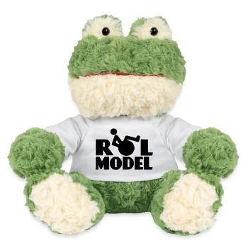 Jeder Rollstuhlfahrer ist ein Vorbild * - MiniFeet® Frosch Torge - Weiß - Vorne
