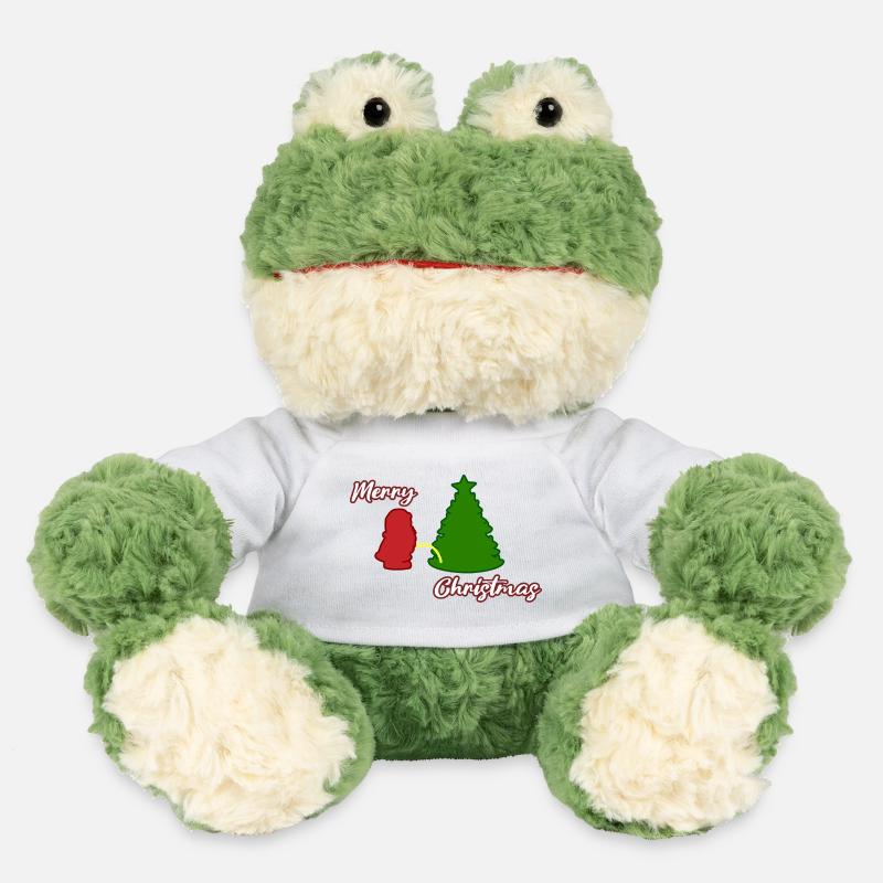 Santa peeing - Christmas Tree - Santa Claus - MiniFeet® Frog Torge - white