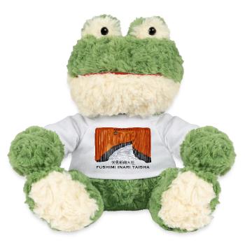 Japan, Kyoto, Fushimi Inari Taisha Torii Drawing - MiniFeet® Frog Torge - white - Front