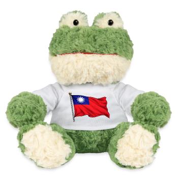 Drapeau de Taïwan - Grenouille Torge MiniFeet® - blanc - Devant