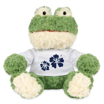 Blauer Hibiskus - MiniFeet® Frosch Torge - Weiß - Vorne