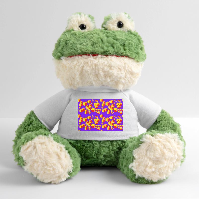 Deco pattern cube colored MiniFeet® Frog Torge