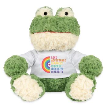 Mois de la fierté LGBT - Amour. Acceptation. Bonté. - Grenouille Torge MiniFeet® - blanc - Devant