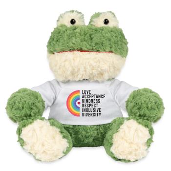 Mois de la fierté LGBT - Amour. Acceptation. Bonté. - Grenouille Torge MiniFeet® - blanc - Devant