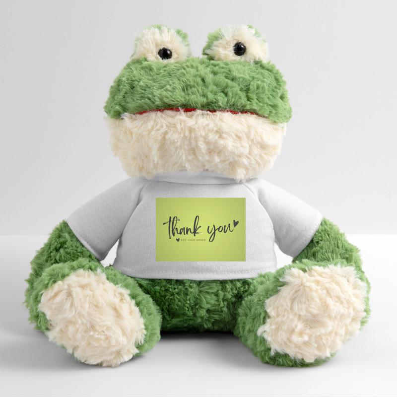 Script de remerciement sur Lime Green Grenouille Torge MiniFeet®