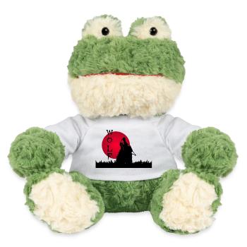 Black wolf, forest and sunset - MiniFeet® Frog Torge - white - Front