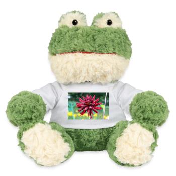 Blume rot rote Blume - MiniFeet® Frosch Torge - Weiß - Vorne