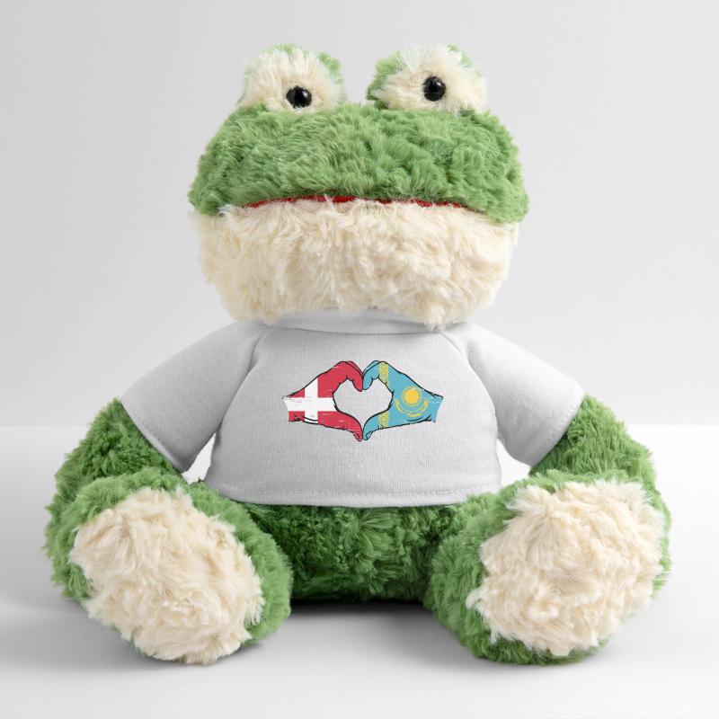 Danemark Kazakhstan drapeau mains forme de coeur utilisé Grenouille Torge MiniFeet®