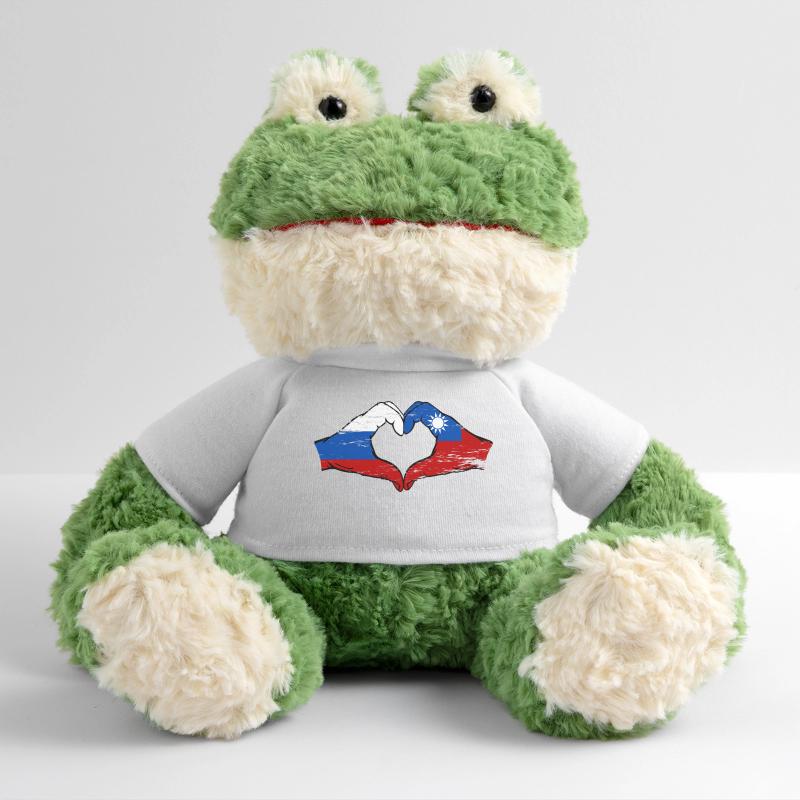Russie Taiwan drapeau mains forme de coeur utilisé Grenouille Torge MiniFeet®
