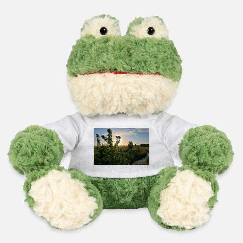 Rogowo wild meadows, sunset, lake - MiniFeet® Frog Torge - white