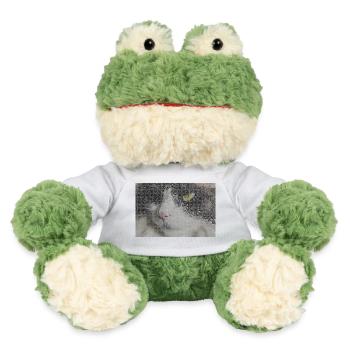 Cat Portrait Mosaic - MiniFeet® Frog Torge - white - Front