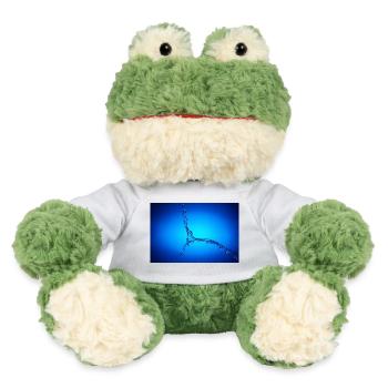 Blue Water Splash #2 - MiniFeet® Frog Torge - white - Front