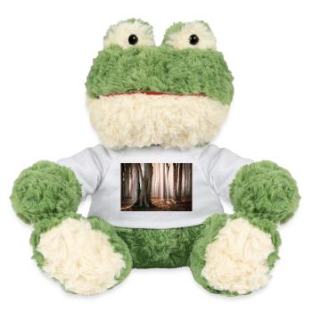 Waldlicht: Sonnenstrahlen im Nebelwald - MiniFeet® Frosch Torge - Weiß - Vorne