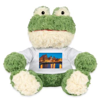 Wismar am Abend - MiniFeet® Frosch Torge - Weiß - Vorne