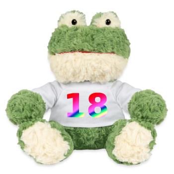 oberteile geburtstag, 18 rosatöne farbverlauf - MiniFeet® Frosch Torge - Weiß - Vorne