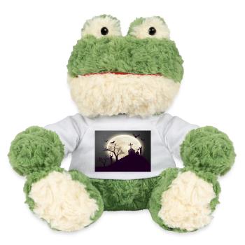 Halloween Friedhof mit Zombies - MiniFeet® Frosch Torge - Weiß - Vorne