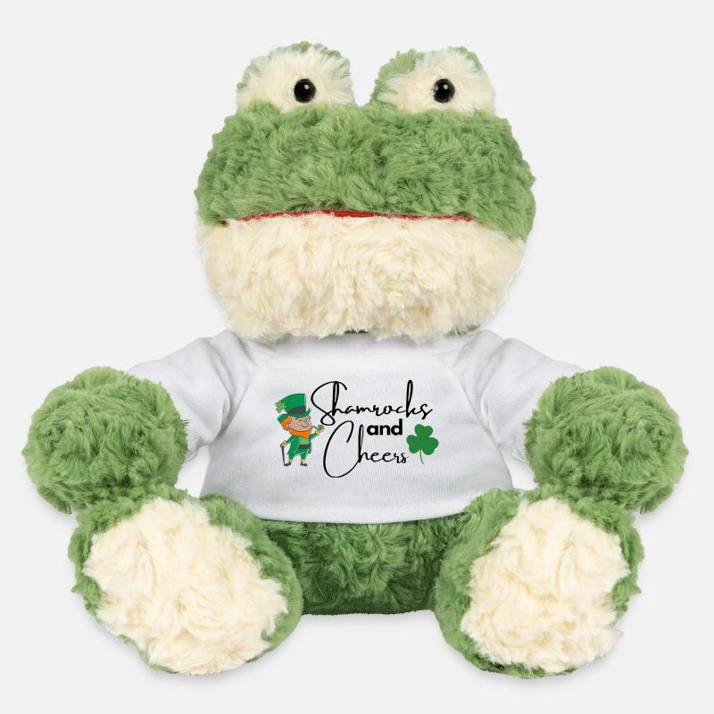 Shamrocks and Cheers - MiniFeet® Frog Torge - white
