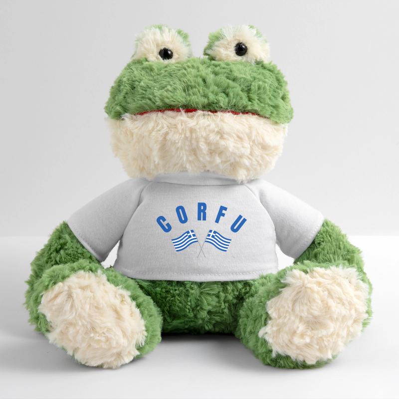 Corfou avec drapeaux grecs croisés Grenouille Torge MiniFeet®