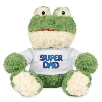 Super Dad Papa Vater Geschenk Geburtstag - MiniFeet® Frosch Torge - Weiß - Vorne