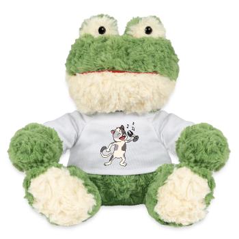 Cat sings, sing cats singer band music - MiniFeet® Frog Torge - white - Front