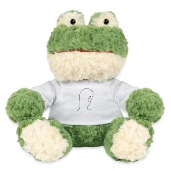 Kopf Hinterkopf Glatze - MiniFeet® Frosch Torge - Weiß - Vorne