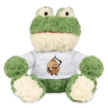 Kokosnuss Hammer knacken Nuss Speise - MiniFeet® Frosch Torge - Weiß - Vorne