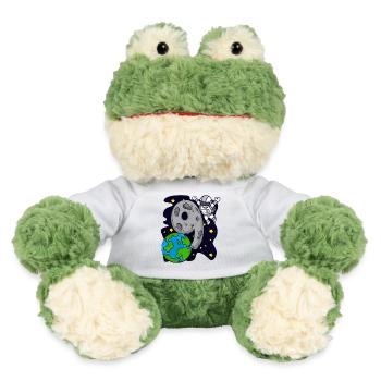 9th birthday - 9 years old Young astronaut - MiniFeet® Frog Torge - white - Front