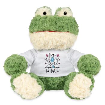  Lehrerin Grundschule Danke - Kinder haben Flügel - MiniFeet® Frosch Torge - Weiß - Vorne