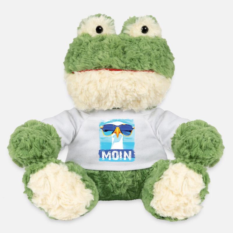 Moin Möwe - blue white Möwen Collection - MiniFeet® Frosch Torge - Weiß