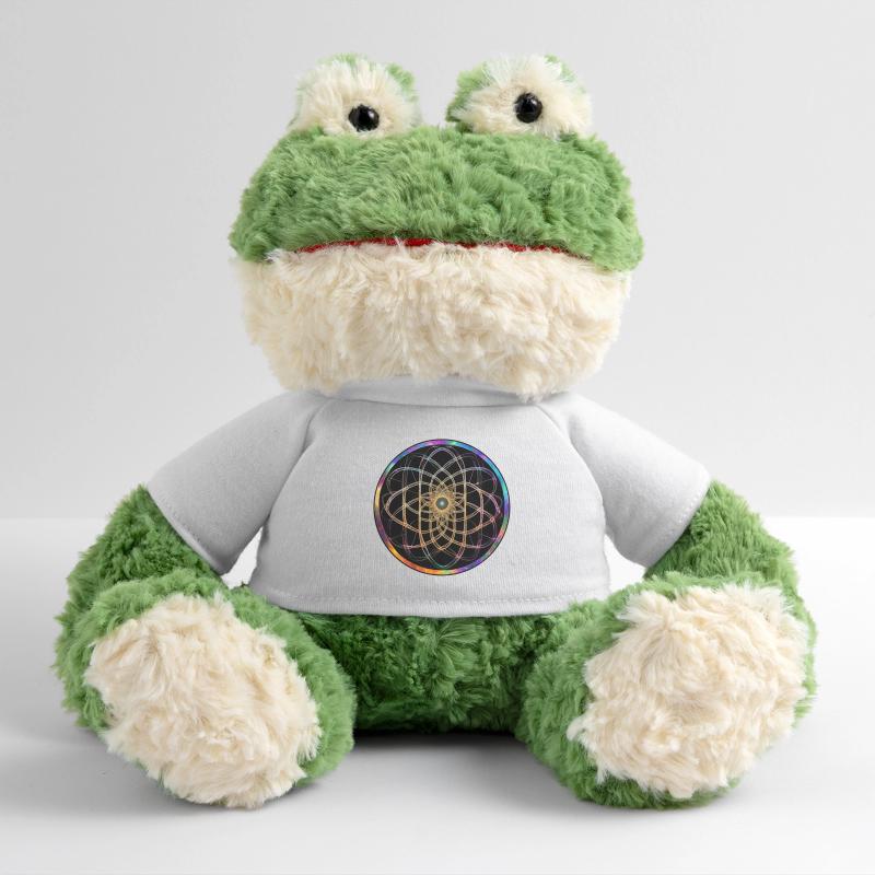 Rainbow Mandala Circle Pattern MiniFeet® Frog Torge