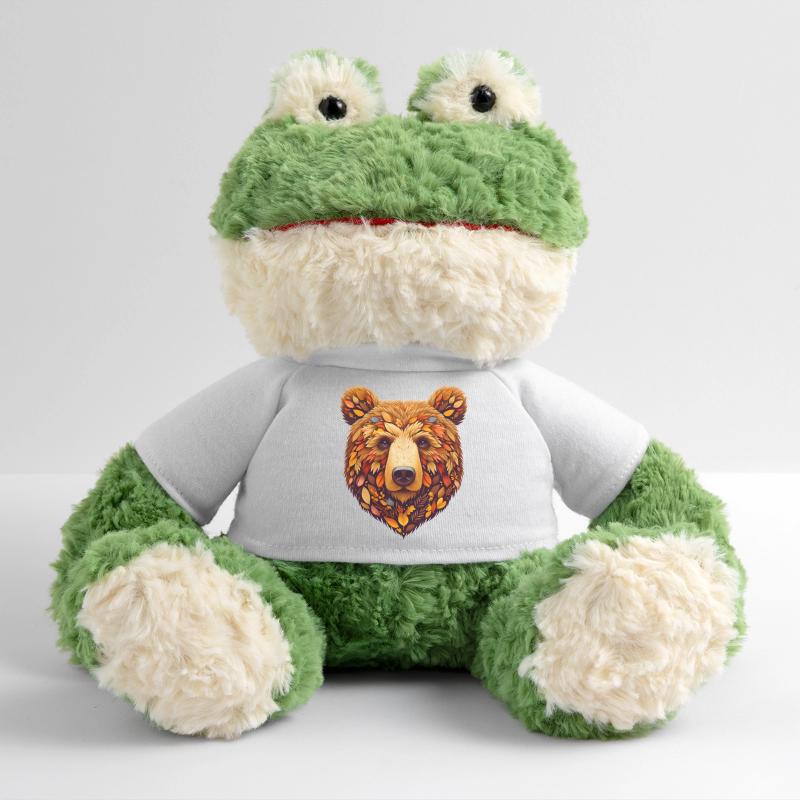 Ours brun, conçu à partir de différentes feuilles Grenouille Torge MiniFeet®
